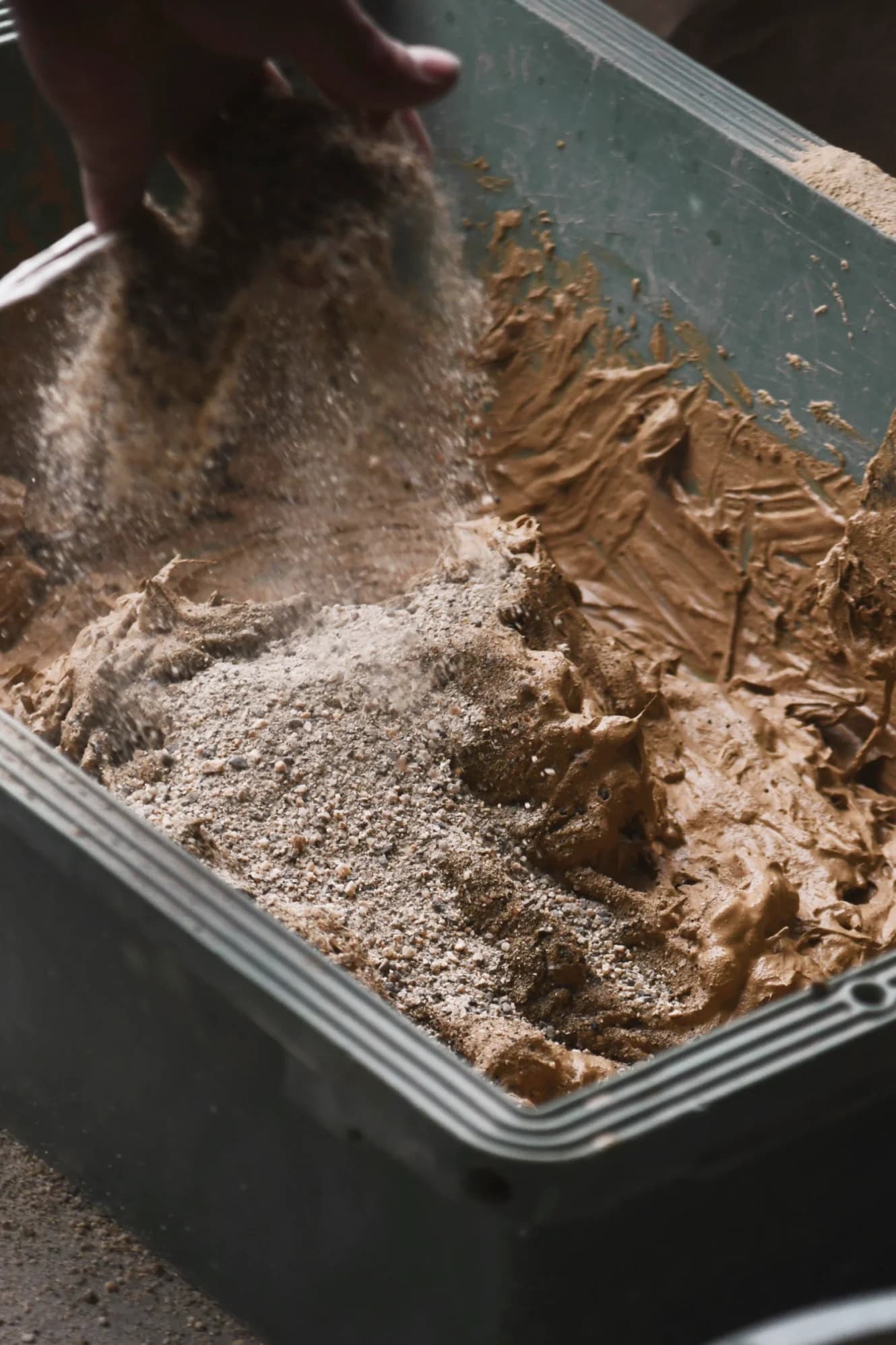 Bamboo and earth wall construction